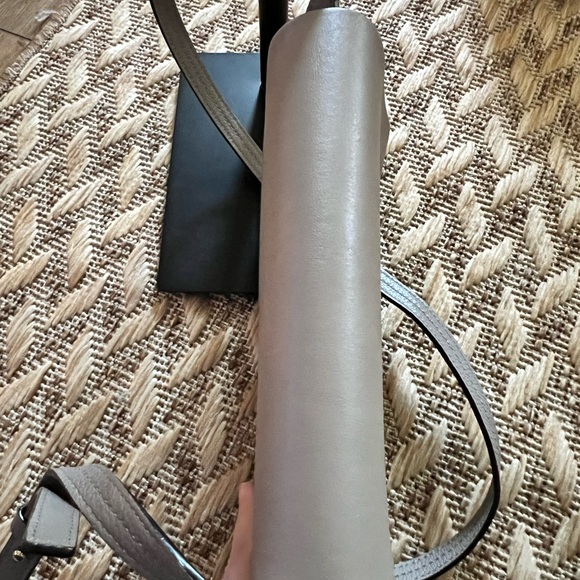 CHLOE  Grained Calfskin Lambskin Small Faye Shoulder Bag Motty Grey